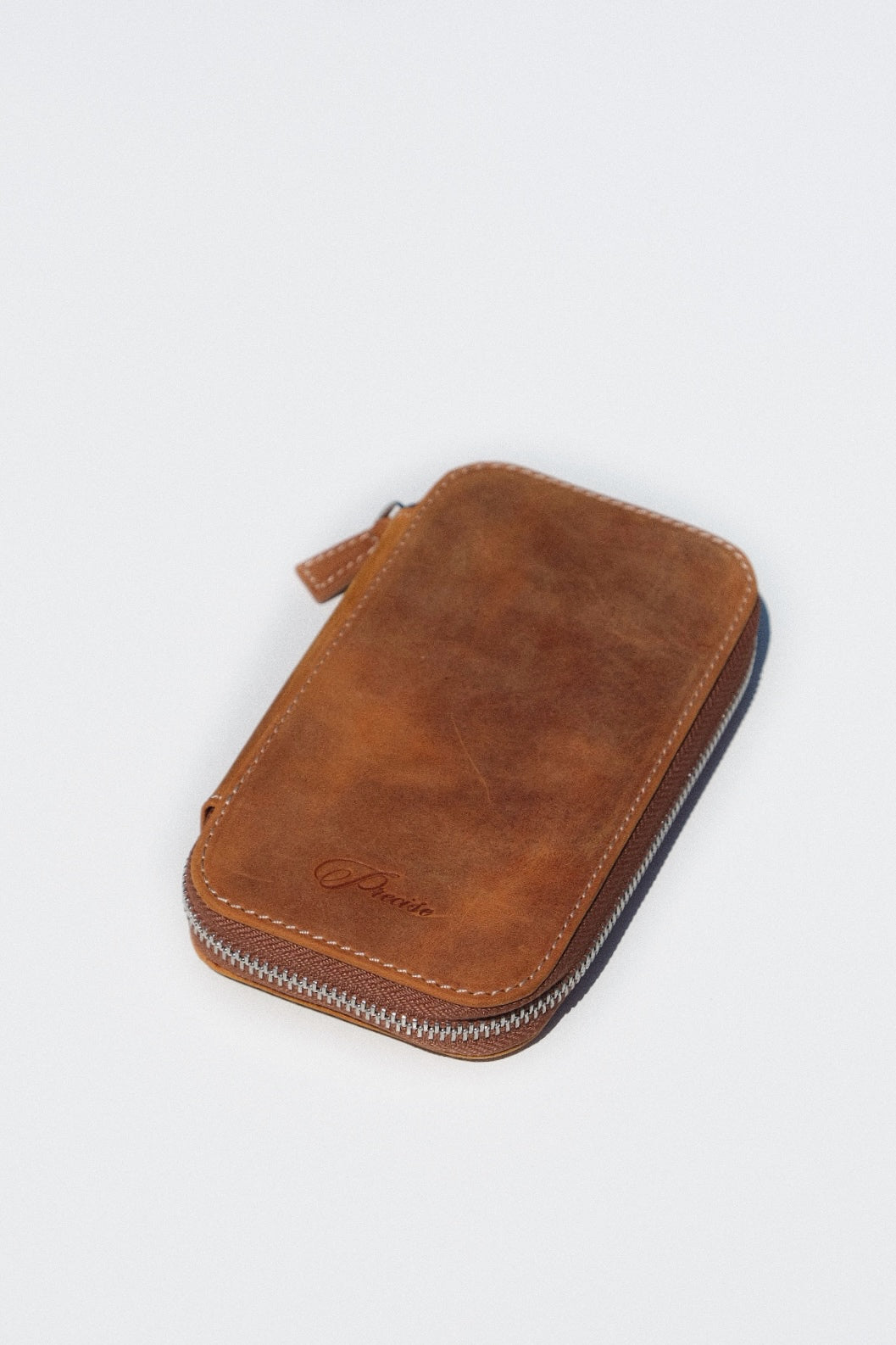 Crazy Horse Brown Pen Case - 3 Slots-1