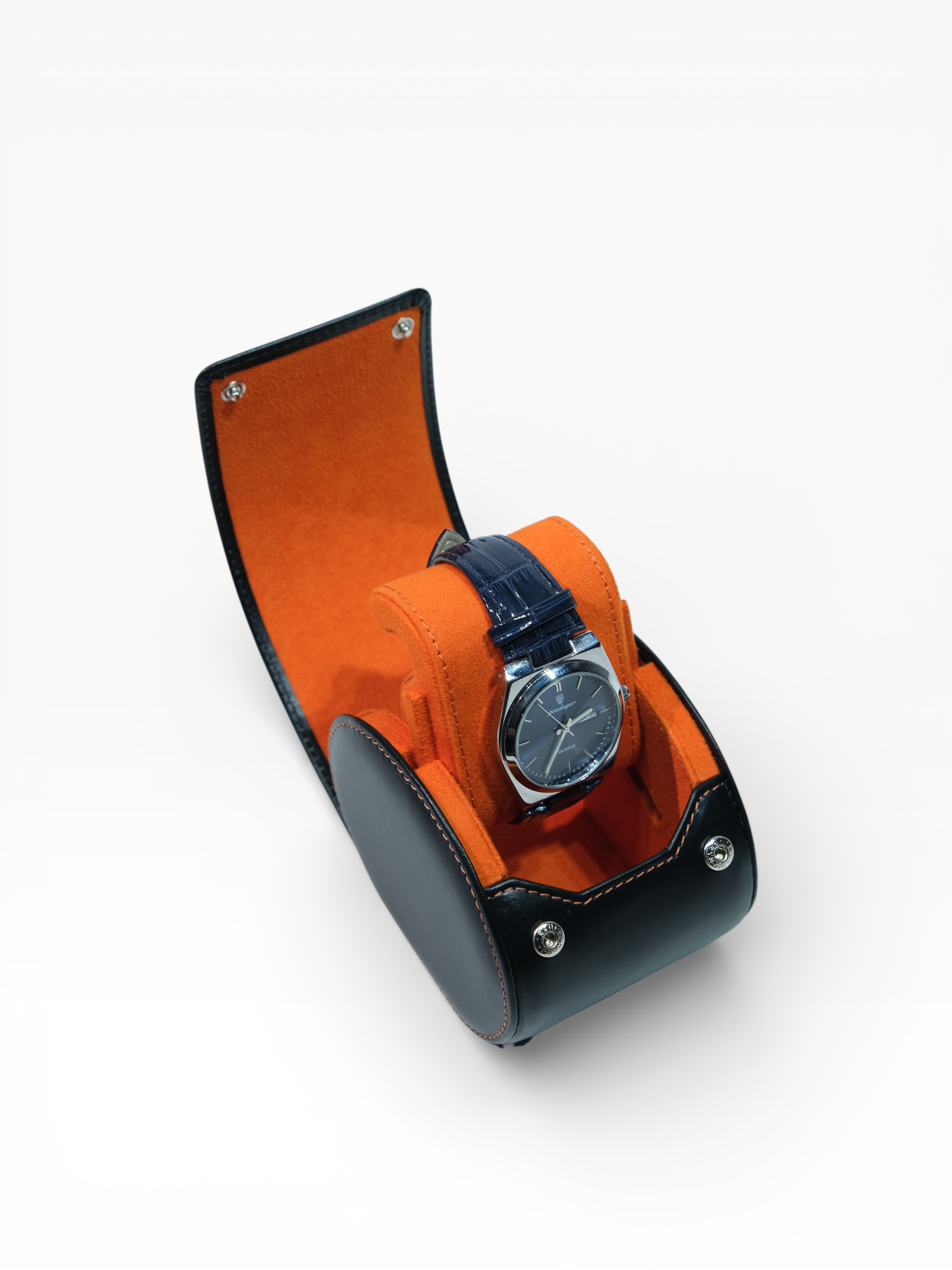 TEKLİ SAAT KORUMA - SİYAH / TURUNCU