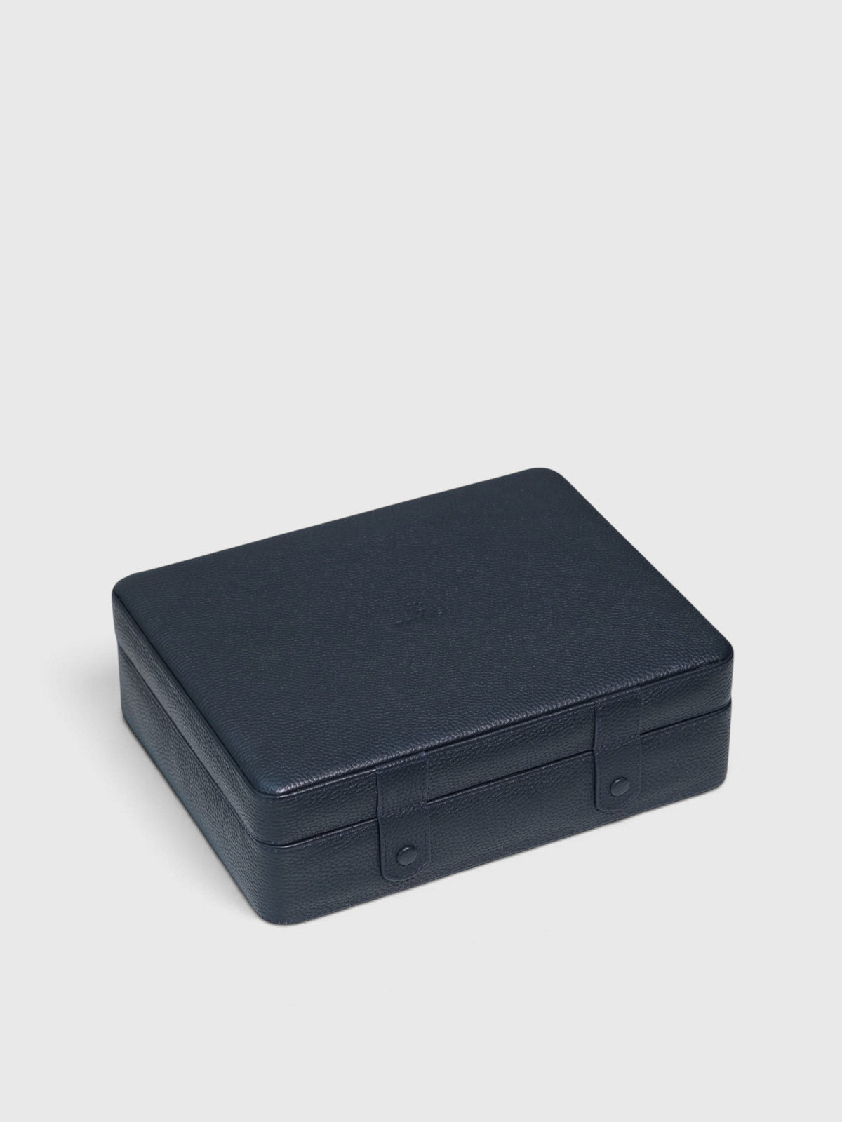 8-Slot Genuine Leather Wooden Watch Box