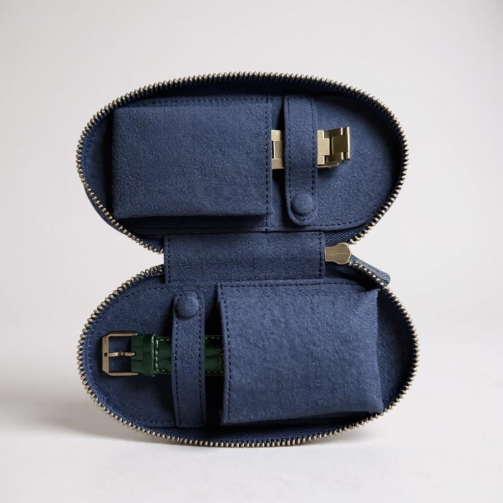 PRECISE Deri Saat Kutusu – Lacivert