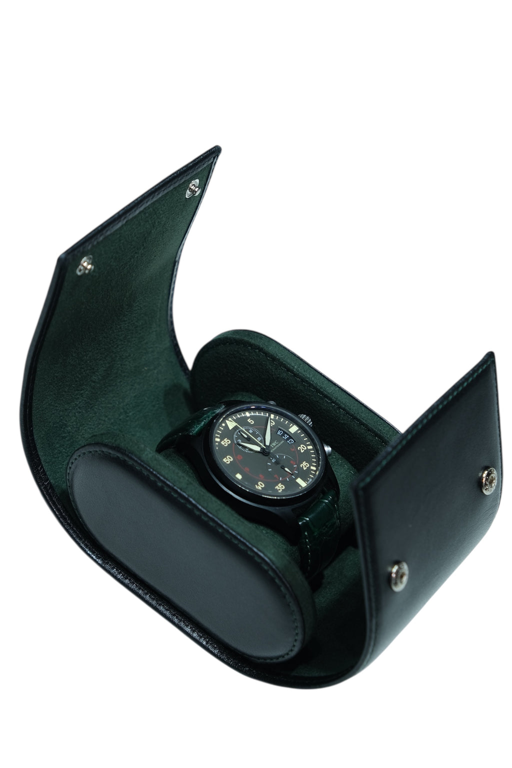 Watch Roll - 1 Watch - Black & Green
