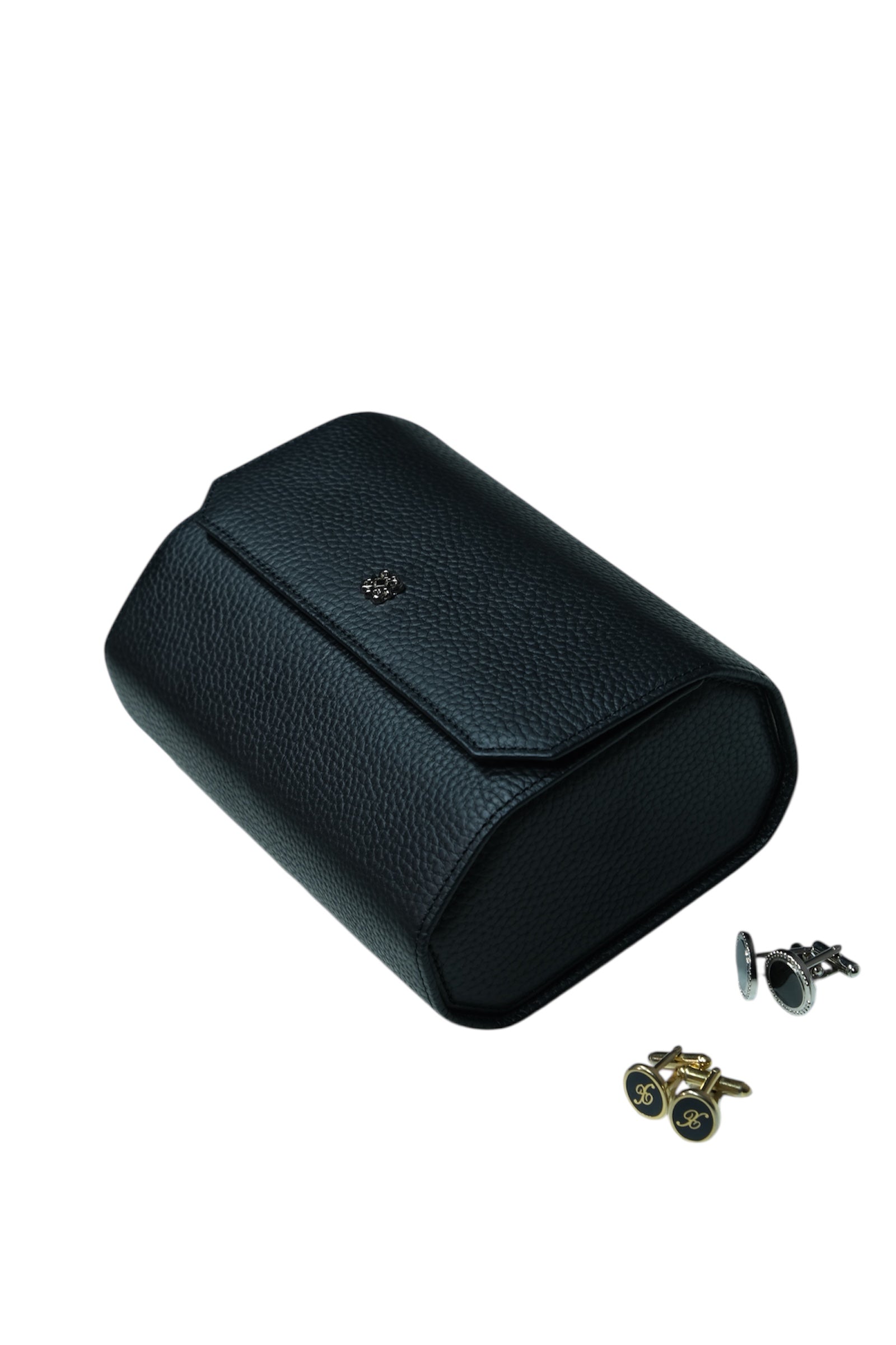 2 Li Saat koruma & kol düğmelik (Watch Roll & Cufflink Case)-6