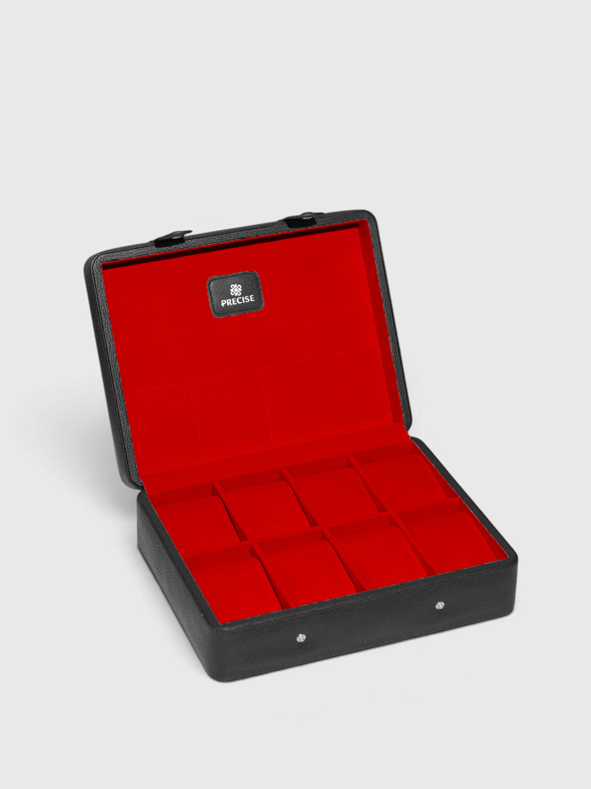 8-Slot Genuine Leather Wooden Watch Box